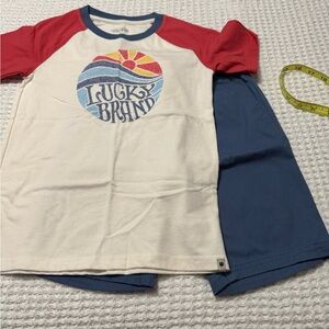 Lucky Brand Kids' Red and Cream Graphic Tee